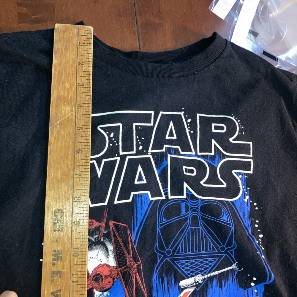 Star Wars Black T-shirt Kids XL 100% Cotton - Picture 8 of 9